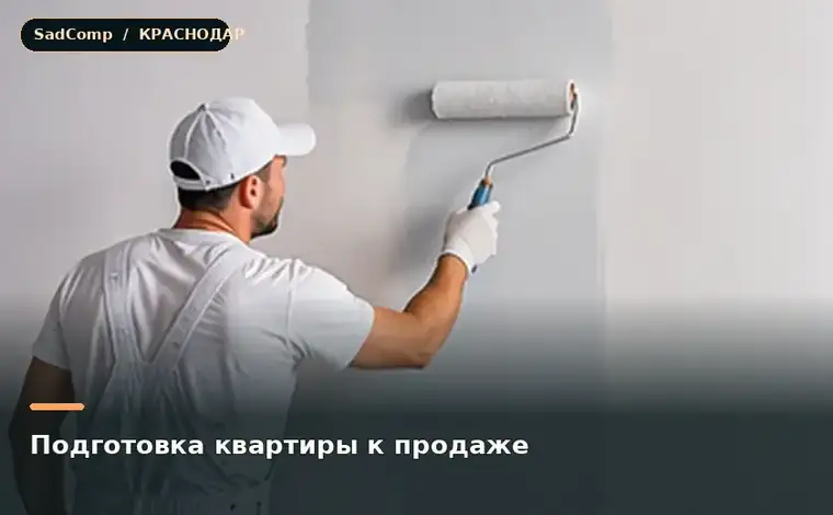 Тематическая визуализация ремонтной работы: Подготовка квартиры к продаже в Краснодаре