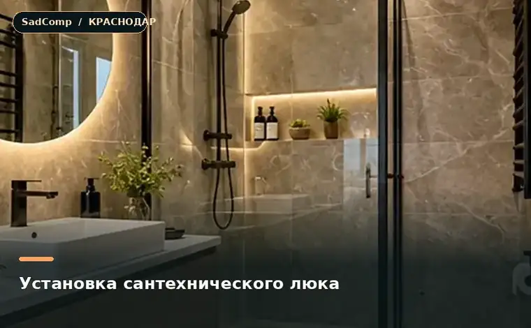 Тематическая визуализация ремонтной работы: Установка сантехнического люка в Краснодаре